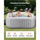 Inflatable Hot Tub 4 To 6 Person 72 8x26in Square Portable Outdoor Spa 130 Jets