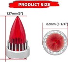 3 1 4  Bullet Turn Signal Light Replacement For Harley Red Lens Cover Screw-in