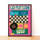 Vintage 90 s Rave Inspired Poster   Disco Dance Floor Ecstasy