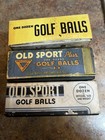 Vintage Antique Old Sport Golf Ball Boxes  3   Very Graphic
