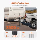 Uimoso Trailer Jack Bolt-on Trailer Tongue Jack 2500 Lbs Dynamic Load 15  Travel