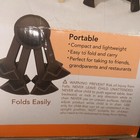 Kaboost Portable Chair Booster - Chocolate Brown - Lightweight 2 Heights