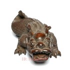Japanese Boxwood Hand Carved Loong Dragon Figure Statue Netsuke Old Collectable
