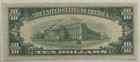 Billete 10 D  lares Sello Azul A  o 1953  Para Colecci  n 
