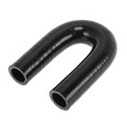  25mm   1   Inch Id 180 Degree U Bend Shape Silicone Elbow Coupler Hose Black 