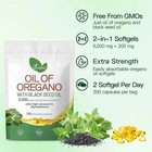 2 Bag Oil Of Oregano Softgels With Black Seed Oil - 6000mg Oregano Oil