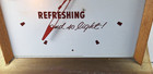 Vtg - 1956 Schlitz Beer Clock -  Lighted Wall Mount - Mcm - Working