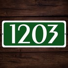 Personalized Home Address Sign Aluminum 5  X 12  Custom House Number Plaque