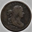 1804 Draped Bust Half Cent - Us 1 2c Copper Coin