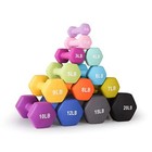  Set Of 2 Neoprene Coated Dumbbell Hand Weights  Anti-slip Lavender 1lb Pair