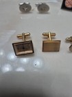 Vintage 1940s-60s Cufflinks Silver gold Tone Lot Of 12 Pair