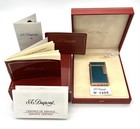  Dupont China Blue  textured  Lacquer Lighter  big Line 1  New In Box