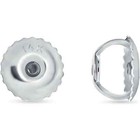 2 5 Ct Diamond Lab Grown Princess Cut Earrings Studs 14k White Gold Screw Back