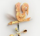 Vintage Tin Rooster Decor Weathervane 17 5    Tall