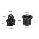 Speaker Grill Guides Plastic Black Ball Socket Type Dia 10 6mm Pack Of 12