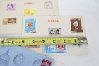 Vintage Stamp Collection Lot Citta Del Poste Vaticano Letter Nepal Rare Old