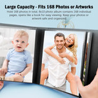 8x10 Photo Album 168 Pockets Holds 168 Photos  Large Capacity Leather