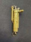 Vintage Harley-davidson Trench Lighter - Solid Brass - 1989 - Bar And Shield