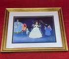 Disney Store Cinderella Exclusive Commemorative Lithograph 1995 Framed Picture  