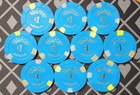  10  Bellagio Casino Las Vegas  1 Hotstamp Poker Gaming Chips Paulson Top Hat 