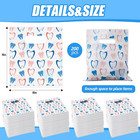 Colarr 200 Pcs Dental Bags For Patients Bulk 9 X 8 Inches Plastic Dental Tooth M