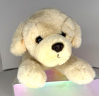 Fao Schwarz Laying Floppy Yellow Lab Plush Lovey Soft Stuffed Animal Dog Puppy 