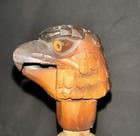 Vintage Hand Carved Wood Eagle Bottle Stopper Spout Pourer Cork Stopper