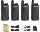 4 Pack Long Range Walkie Talkie 100 Mile Two Way Radio Charge Headset Waterproof