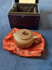 Vtg Chinese Yixing Zisha Purple Clay Teapot  see Photos 