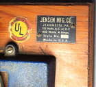 Vintage Jensen Mfg Co Electric Steam  Engine No 25 Jeannette Pa