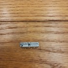 Globe Wernicke Oak Wood Index Card File Box No  7410-c Peerless Tray Vintage
