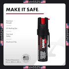 Sabre Red Compact Police Strength Pepper Spray With Clip - 13 Seconds Of Spray