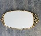 Vintage Matson Gold-tone Ormolu Rose Filigree Vanity Tray  made In Usa   380