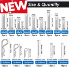 Kit Surtido 132 Pasadores Chaveta Y Horquilla Acero Inoxidable 304  15 Tama  os