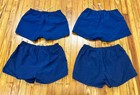 Lot Of 4 Vintage Riggers Hawaii Blue Ripstop Shorts Trunks Cotton Size Large