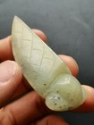 A Jade Cicada Carving Of Cicada Statue Antique Jade Amulet       