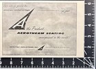 Aerotherm Seating Passenger Aircraft Comfort Bantam Ct Vtg Print Ad 1963
