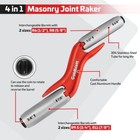Goldblatt Red Masonry Brick Jointer Tool 4size Barrel Jointer 1 2  5   3 4  7 8 
