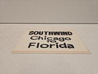 Vintage 18  Streamliner Southwind Chicago To Florida Advertising Railroad Sign