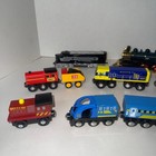 11 Train Lot Of Melissa   Doug - Brio Thomas Wooden Compatible Trains - Die Cast