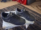 Adidas Originals Samoa Men   s Low Top Lace-up Sneakers Black Trefoil Logo