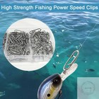 200pcs Fishing Power Speed Clips  Upgraded Stainless Steel Quick Change Fishing