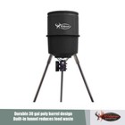 Deer Feeder Kit Game Hunting 225 Lbs Barrel Timer 6v Battery Solar Panel Kit New