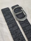 Authentic Mens Reversible Dior Belt Black Monogram Size 32 95cm 