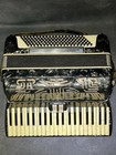 Vintage Corelli Piano Accordion   Case Marbled Italy Jeweled Bass Keys B j Nice 
