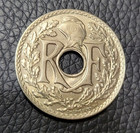 1938 France 25 Centimes Coin