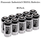 10 Panasonic Cr123a 123a Industrial 3v Lithium Batteries