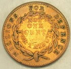 Hard Times Token Not One Cent  Ht 42  Fine   264