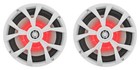  2  Rockville Rkl80mb 8  900 Watt Marine Wakeboard Led Tower Speakers In White