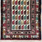 Hand-knotted Tribal Ivory Wool Balouch Oriental Area Rug 2 11  X 4 8 